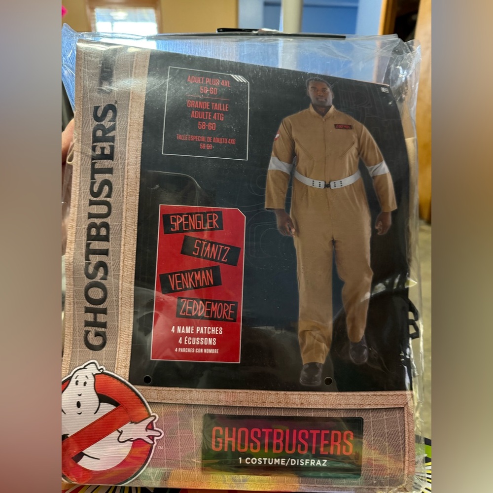 Adult Plus 4XL (58-60) Ghostbusters Costume Halloween Party Theater Production